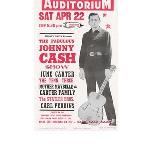 Johnny Cash Show Poster